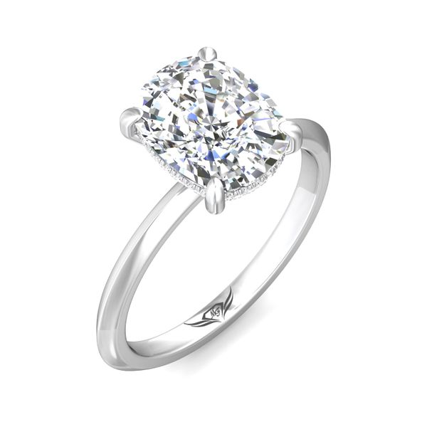 FlyerFit Solitaire Platinum Engagement Ring G-H VS2-SI1 Image 5 Meyers Jewelers Grove City, OH