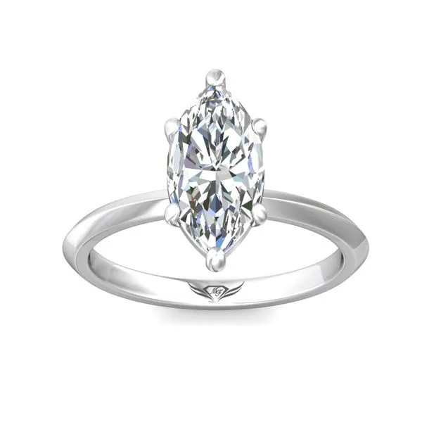 FlyerFit Solitaire 14K White Gold Engagement Ring Image 2 Meyers Jewelers Grove City, OH
