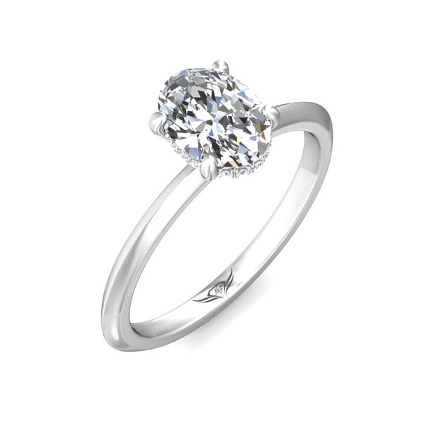 FlyerFit Solitaire Platinum Engagement Ring G-H VS2-SI1 Image 5 Meyers Jewelers Grove City, OH