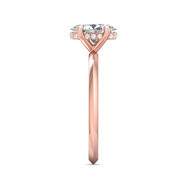FlyerFit Solitaire 18K Pink Gold Engagement Ring H-I SI1 Image 4 Meyers Jewelers Grove City, OH