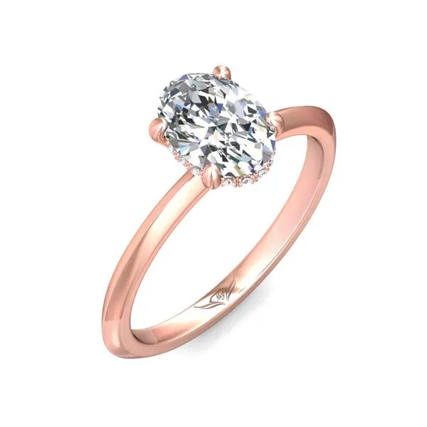 FlyerFit Solitaire 18K Pink Gold Engagement Ring H-I SI1 Image 5 Meyers Jewelers Grove City, OH