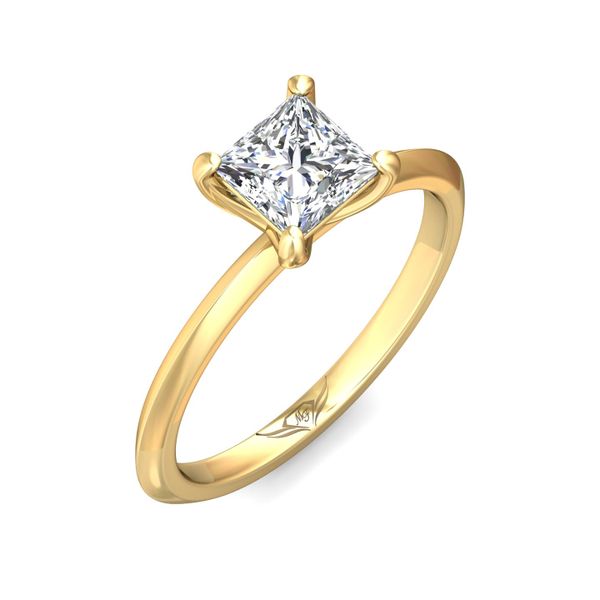 Flyerfit Solitaire 14K Yellow Gold Engagement Ring Image 5 Wesche Jewelers Melbourne, FL