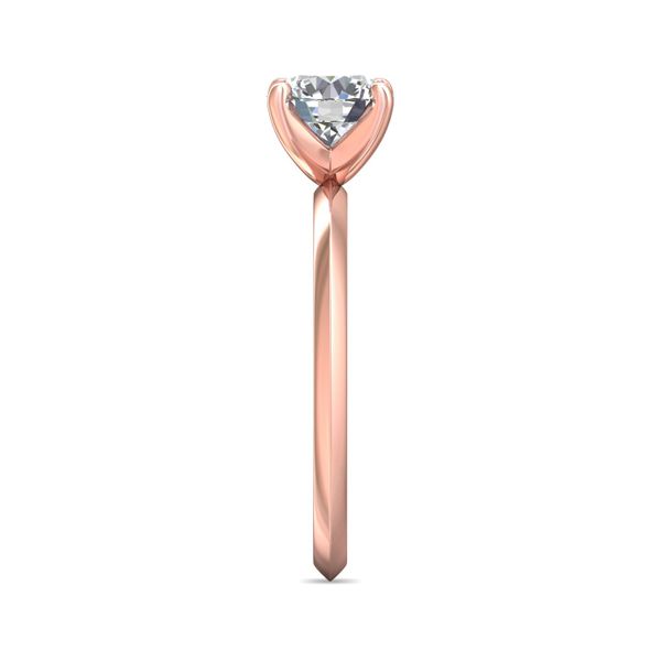 Flyerfit Solitaire 18K Pink Gold Engagement Ring Image 4 Becky Beauchine Kulka Diamonds and Fine Jewelry Okemos, MI