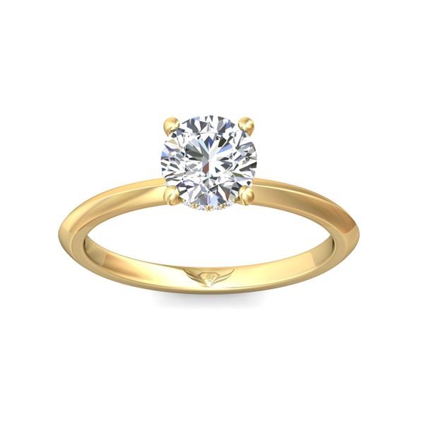 FlyerFit Solitaire 18K Yellow Gold Engagement Ring  Image 2 Becky Beauchine Kulka Diamonds and Fine Jewelry Okemos, MI