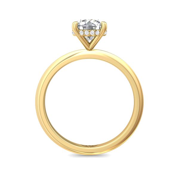 FlyerFit Solitaire 18K Yellow Gold Engagement Ring  Image 3 Becky Beauchine Kulka Diamonds and Fine Jewelry Okemos, MI