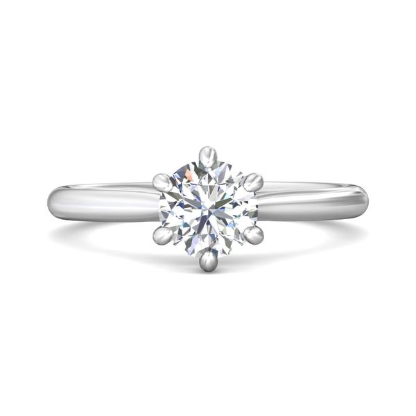 FlyerFit Solitaire 14K White Gold Engagement Ring  Becky Beauchine Kulka Diamonds and Fine Jewelry Okemos, MI