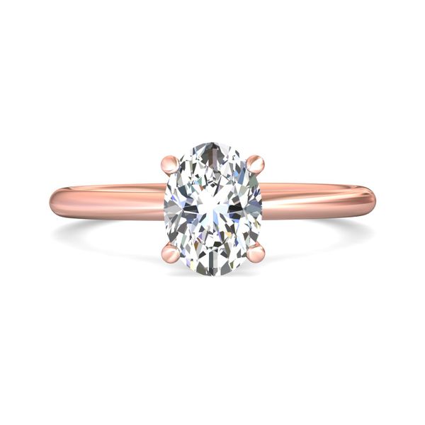 FlyerFit Solitaire 14K Pink Gold Engagement Ring  Wesche Jewelers Melbourne, FL