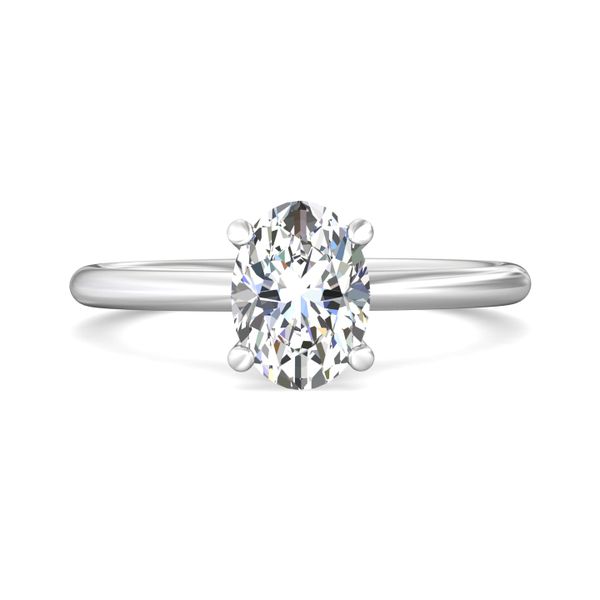 FlyerFit Solitaire 14K White Gold Engagement Ring  Becky Beauchine Kulka Diamonds and Fine Jewelry Okemos, MI