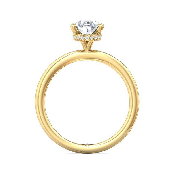 FlyerFit Solitaire 14K Yellow Gold Engagement Ring  Image 3 Christopher's Fine Jewelry Pawleys Island, SC