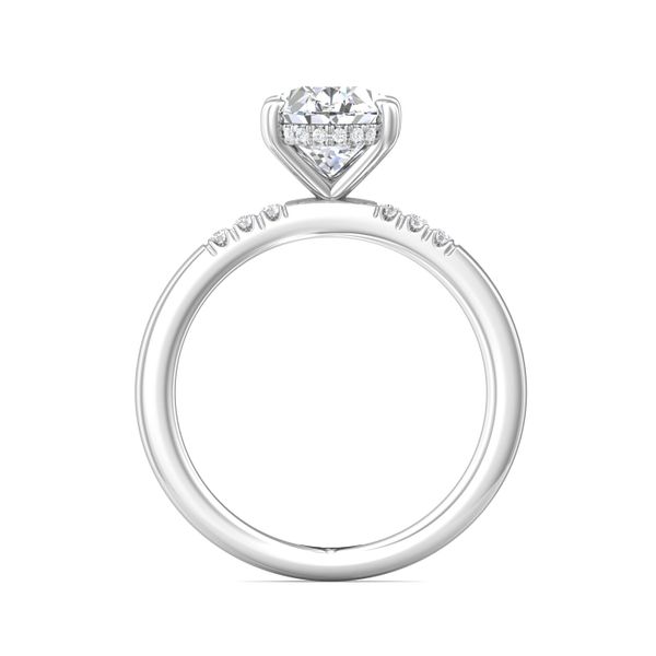 FlyerFit Solitaire 14K White Gold Engagement Ring  Image 3 Becky Beauchine Kulka Diamonds and Fine Jewelry Okemos, MI