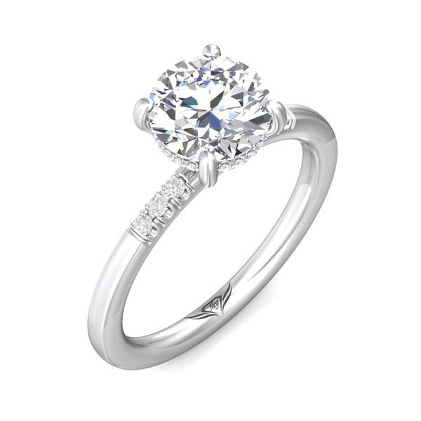 FlyerFit Solitaire 14K White Gold Engagement Ring  Image 5 Grogan Jewelers Florence, AL