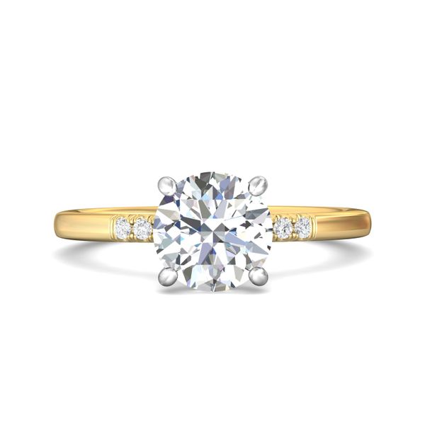 FlyerFit Solitaire 14K Yellow and 14K White Gold Engagement Ring  Becky Beauchine Kulka Diamonds and Fine Jewelry Okemos, MI