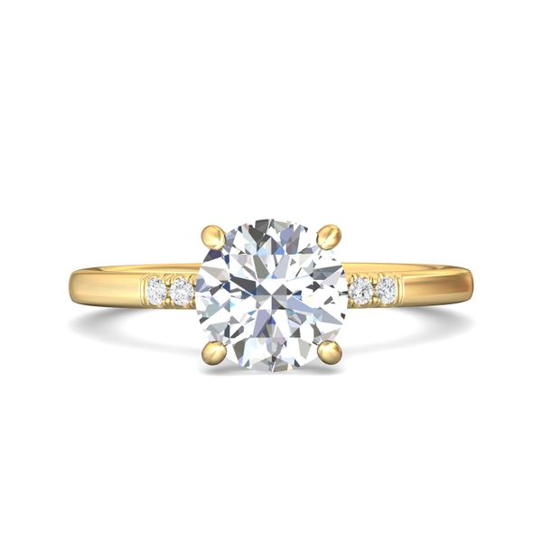 FlyerFit Solitaire 14K Yellow Gold Engagement Ring  Wesche Jewelers Melbourne, FL