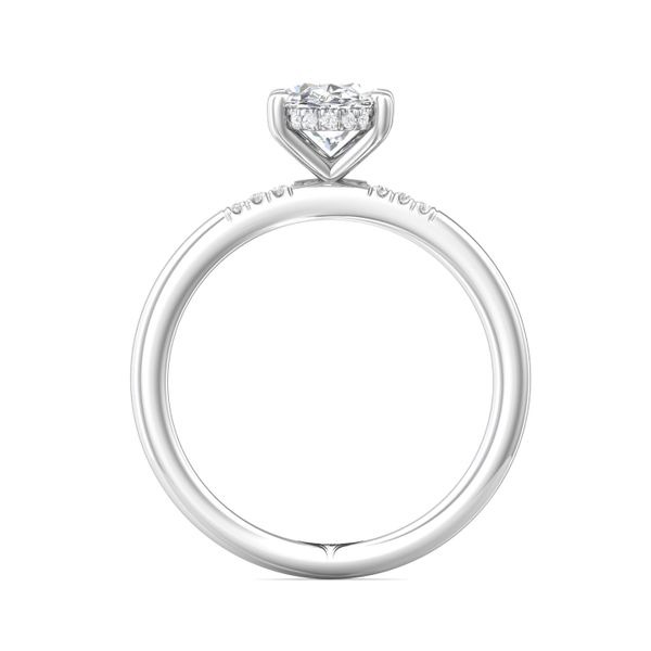 FlyerFit Solitaire Platinum Engagement Ring  Image 3 Grogan Jewelers Florence, AL