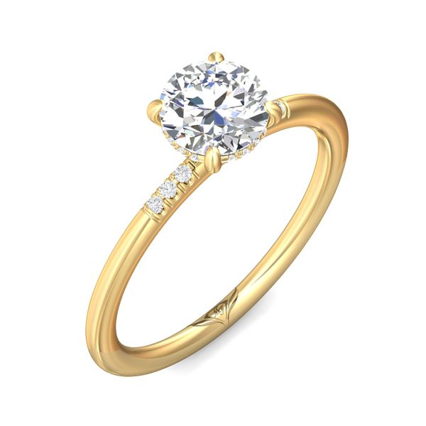 FlyerFit Solitaire 14K Yellow Gold Engagement Ring  Image 5 Christopher's Fine Jewelry Pawleys Island, SC