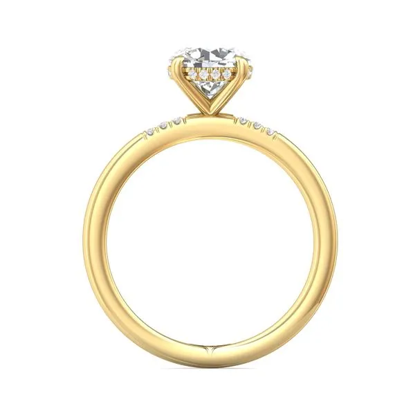 FlyerFit Solitaire 14K Yellow Gold Engagement Ring H-I SI1 Image 3 Meyers Jewelers Grove City, OH