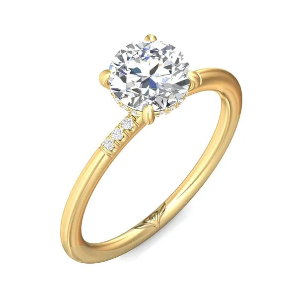 FlyerFit Solitaire 14K Yellow Gold Engagement Ring H-I SI1 Image 5 Meyers Jewelers Grove City, OH