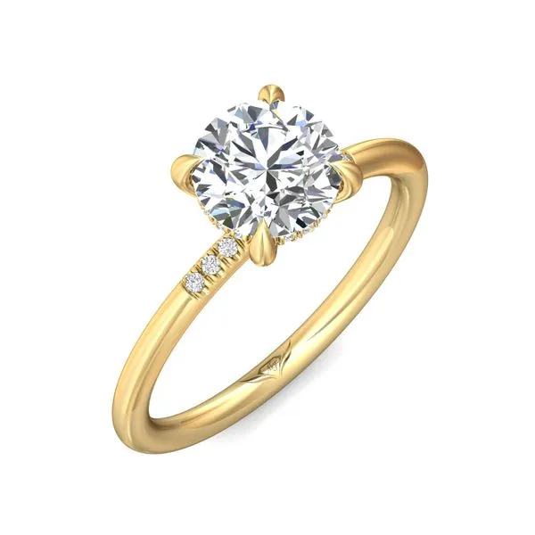 FlyerFit Solitaire 14K Yellow Gold Engagement Ring H-I SI1 Image 5 Meyers Jewelers Grove City, OH