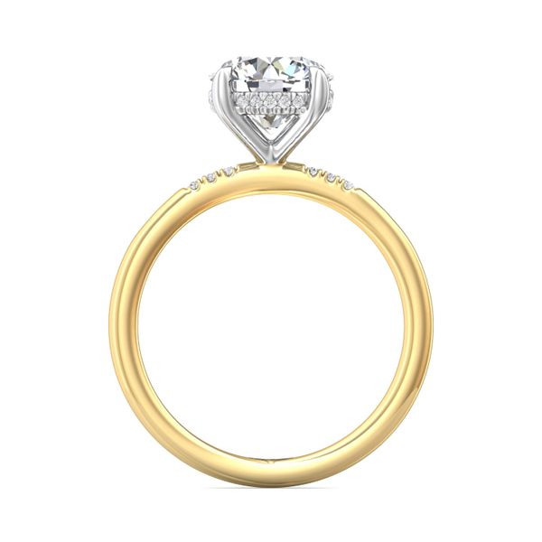 Flyerfit Solitaire 14K Yellow Gold Shank And Platinum Top Engagement Ring G-H VS2-SI1 Image 3 Becky Beauchine Kulka Diamonds and Fine Jewelry Okemos, MI
