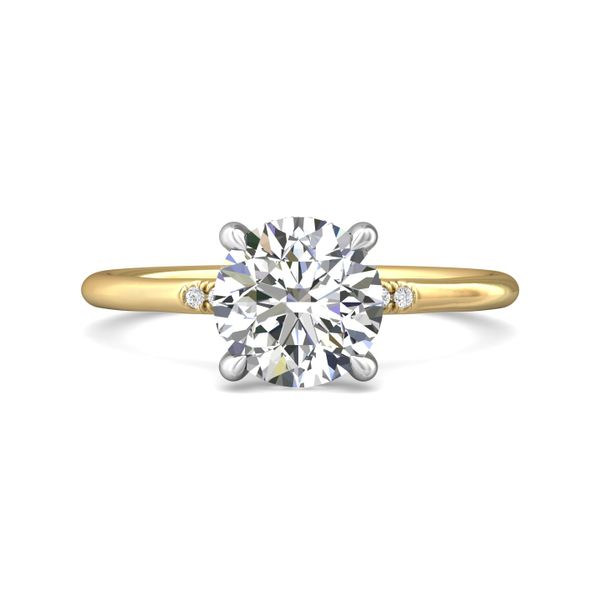 Flyerfit Solitaire 18K Yellow Gold Shank And Platinum Top Engagement Ring G-H VS2-SI1 Becky Beauchine Kulka Diamonds and Fine Jewelry Okemos, MI