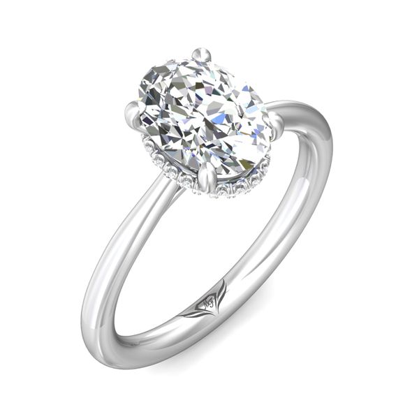 FlyerFit Solitaire 14K White Gold Engagement Ring H-I SI2 Image 5 Meyers Jewelers Grove City, OH