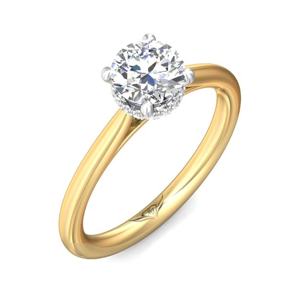 Flyerfit Solitaire 14K Yellow and 14K White Gold Engagement Ring H-I SI1 Image 5 Grogan Jewelers Florence, AL