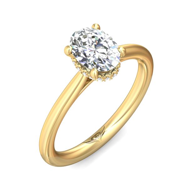 Flyerfit Solitaire 18K Yellow Gold Engagement Ring H-I SI2 Image 5 Grogan Jewelers Florence, AL