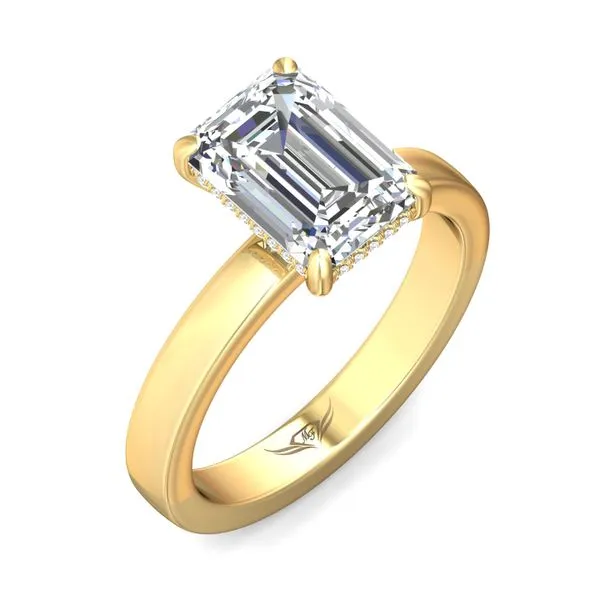 FlyerFit Solitaire 14K Yellow Gold Engagement Ring G-H VS2-SI1 Image 5 Meyers Jewelers Grove City, OH