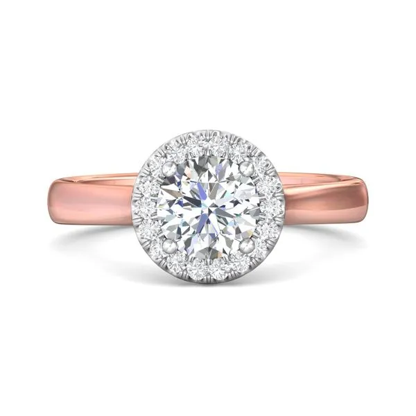 Pink Gold Rose Engagement Ring - Jewelry Designs