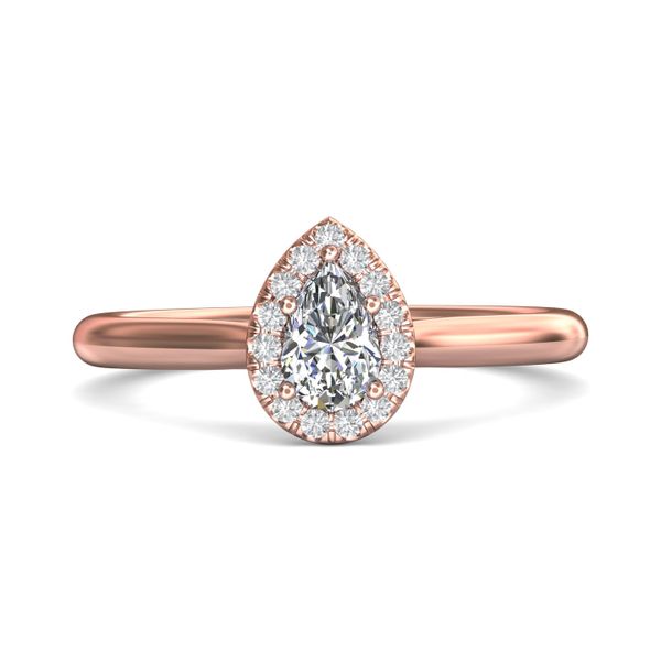 FlyerFit Solitaire 14K Pink Gold Engagement Ring  Becky Beauchine Kulka Diamonds and Fine Jewelry Okemos, MI