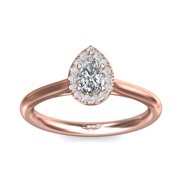 FlyerFit Solitaire 14K Pink Gold Engagement Ring  Image 2 Becky Beauchine Kulka Diamonds and Fine Jewelry Okemos, MI