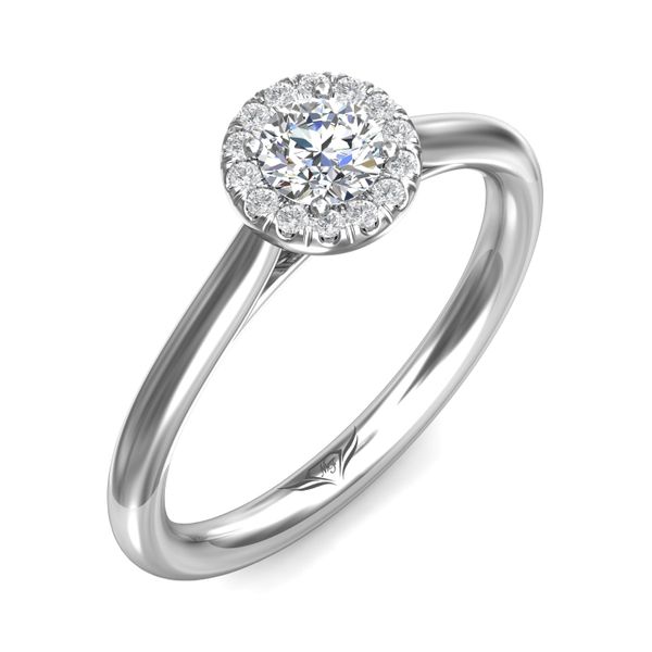 Platinum FlyerFit Solitaire Engagement Ring Image 5 Becky Beauchine Kulka Diamonds and Fine Jewelry Okemos, MI