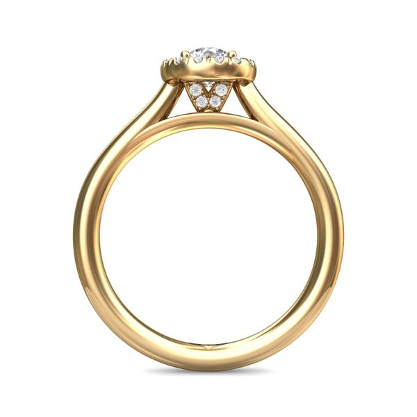 FlyerFit Solitaire 14K Yellow Gold Engagement Ring  Image 3 Wesche Jewelers Melbourne, FL
