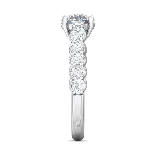 18K White Gold FlyerFit Channel and Shared Prong Engagement Ring Image 4 Becky Beauchine Kulka Diamonds and Fine Jewelry Okemos, MI