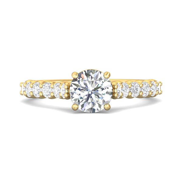 FlyerFit Channel/Shared Prong 18K Yellow Gold Engagement Ring  Grogan Jewelers Florence, AL