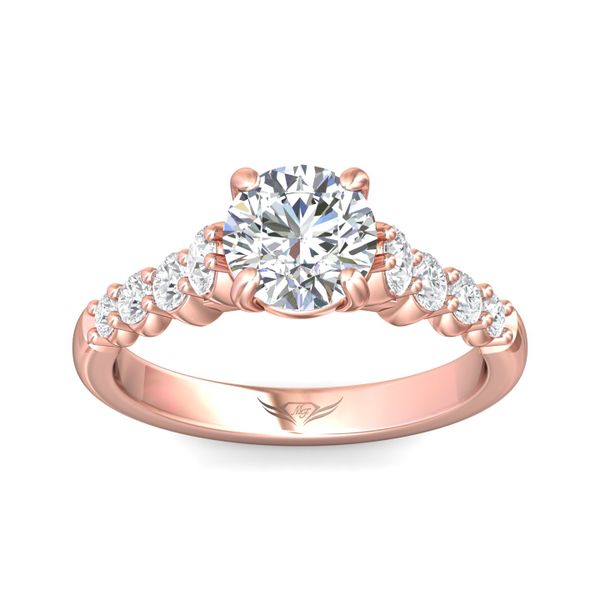 Flyerfit Channel/Shared Prong 14K Pink Gold Engagement Ring H-I SI2 Image 2 Wesche Jewelers Melbourne, FL