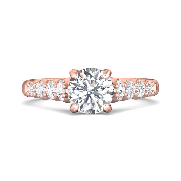 Flyerfit Channel/Shared Prong 18K Pink Gold Engagement Ring H-I SI1 Christopher's Fine Jewelry Pawleys Island, SC