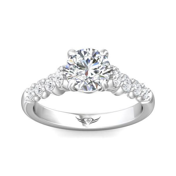 Flyerfit Channel/Shared Prong 14K White Gold Engagement Ring G-H VS2-SI1 Image 2 Christopher's Fine Jewelry Pawleys Island, SC