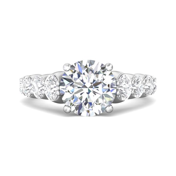 Flyerfit Channel/Shared Prong 14K White Gold Engagement Ring H-I SI2 Becky Beauchine Kulka Diamonds and Fine Jewelry Okemos, MI