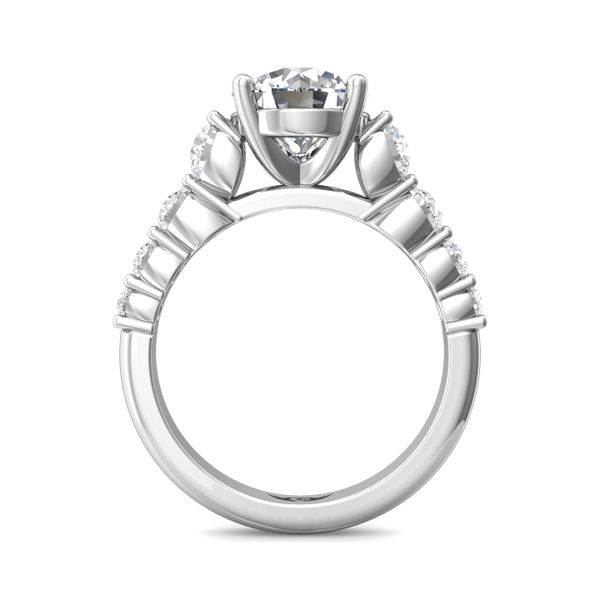 Flyerfit Channel/Shared Prong 18K White Gold Engagement Ring H-I SI2 Image 3 Becky Beauchine Kulka Diamonds and Fine Jewelry Okemos, MI