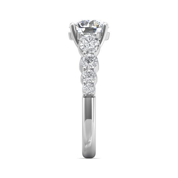 18K White Gold FlyerFit Channel and Shared Prong Engagement Ring Image 4 Becky Beauchine Kulka Diamonds and Fine Jewelry Okemos, MI