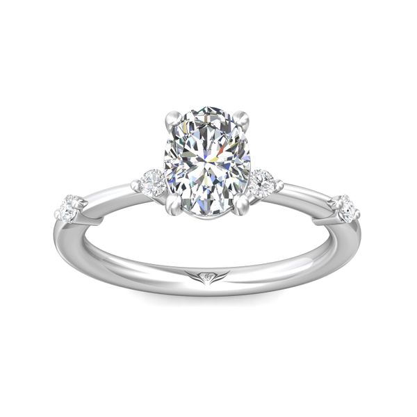 FlyerFit Channel/Shared Prong Platinum Engagement Ring  Image 2 Christopher's Fine Jewelry Pawleys Island, SC