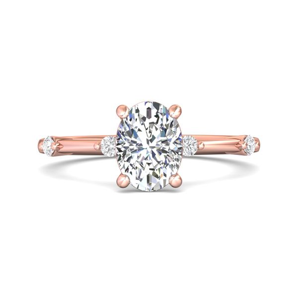 FlyerFit Channel/Shared Prong 14K Pink Gold Engagement Ring H-I SI2 Meyers Jewelers Grove City, OH