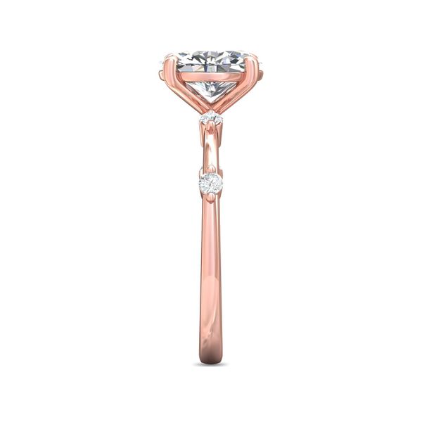 FlyerFit Channel/Shared Prong 14K Pink Gold Engagement Ring H-I SI2 Image 4 Meyers Jewelers Grove City, OH