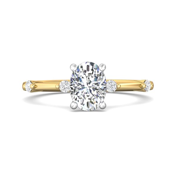 FlyerFit Channel/Shared Prong 14K Yellow and 14K White Gold Engagement Ring  Becky Beauchine Kulka Diamonds and Fine Jewelry Okemos, MI