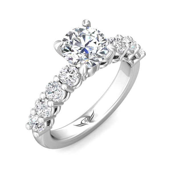 Flyerfit Encore 14K White Gold Engagement Ring H-I SI1 Image 5 Grogan Jewelers Florence, AL