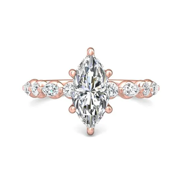 FlyerFit Encore 18K Pink Gold Engagement Ring G-H VS2-SI1 Meyers Jewelers Grove City, OH
