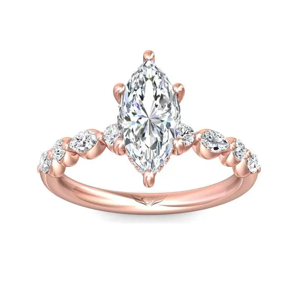 FlyerFit Encore 18K Pink Gold Engagement Ring G-H VS2-SI1 Image 2 Meyers Jewelers Grove City, OH
