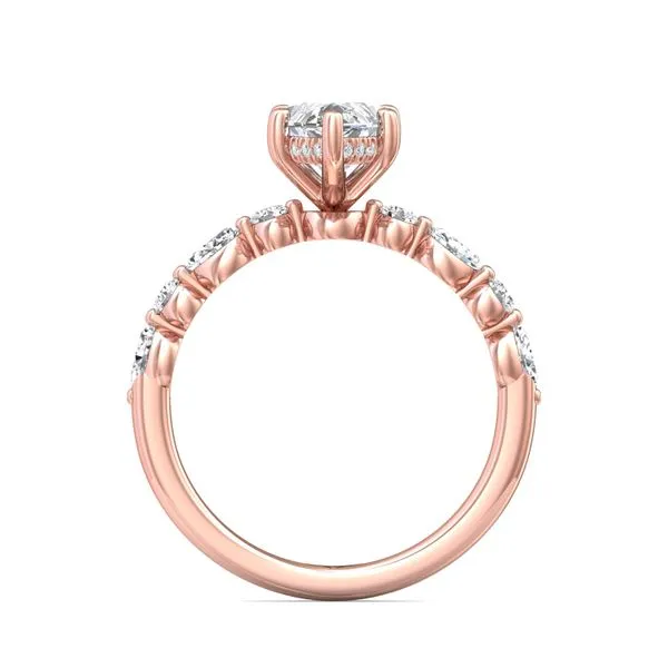 FlyerFit Encore 18K Pink Gold Engagement Ring G-H VS2-SI1 Image 3 Meyers Jewelers Grove City, OH
