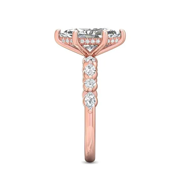 FlyerFit Encore 18K Pink Gold Engagement Ring G-H VS2-SI1 Image 4 Meyers Jewelers Grove City, OH